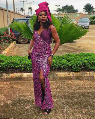 Asoebi Styles for Lace from BamBam and Teddy A's Engagement Ceremony ...