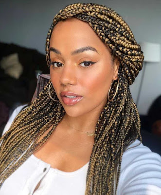 Adorable Black and Blonde Box Braids for Ladies - Claraito's Blog