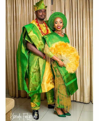 Beautiful Yoruba Traditional Wedding Attire For Bride and Groom ...