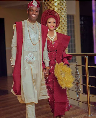 Beautiful Yoruba Traditional Wedding Attire For Bride and Groom ...