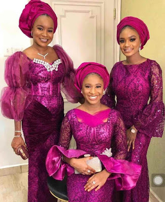 40 Onion Colour Aso ebi Lace Styles - Claraito's Blog