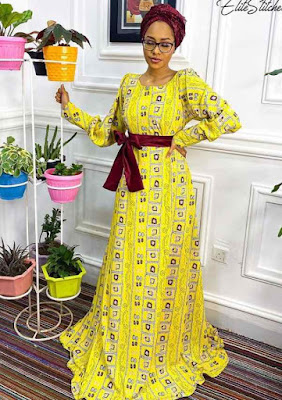 40+ Beautiful Arewa/Hausa Ankara Styles for a Modest Look - Claraito's Blog