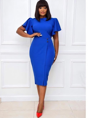 30+ Stylish Corporate Gown Styles for Nigerian Ladies - Claraito's Blog