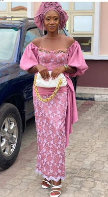 Beautiful Nigerian Wedding Aso Ebi styles with Lace - Claraito's Blog