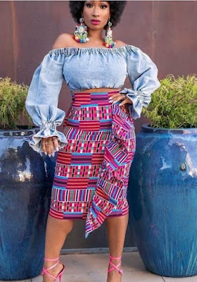 40 Stunning Ankara High Waist Skirt Styles for stylish ladies ...