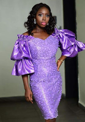 40 Short Lace Gown Styles - For Asoebi and Owambe - Claraito's Blog