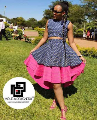 50 Beautiful Shweshwe Dress Designs for Ladies - Claraito's Blog