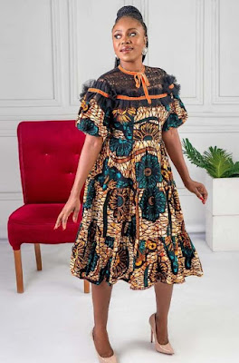 30 Ankara Midi Gown Styles For Ladies For Fashionable Look - Claraito's 