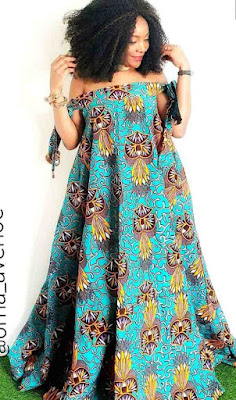 30+ Hot Off Shoulder Ankara Gown Styles for Ladies - Claraito's Blog