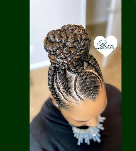 Simple Braided Updo Hairstyles For Black Hair - Claraito's Blog