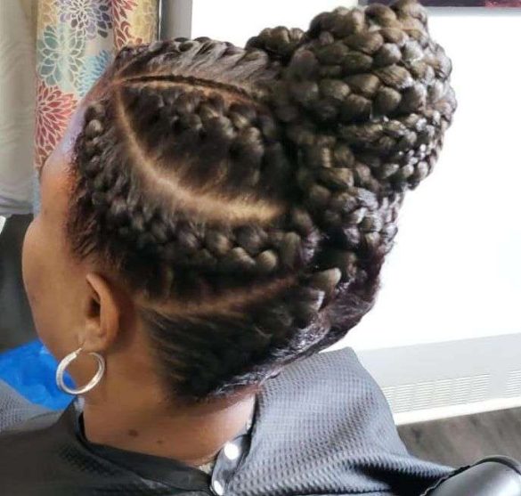 Simple Braided Updo Hairstyles for Black Hair - Claraito's Blog