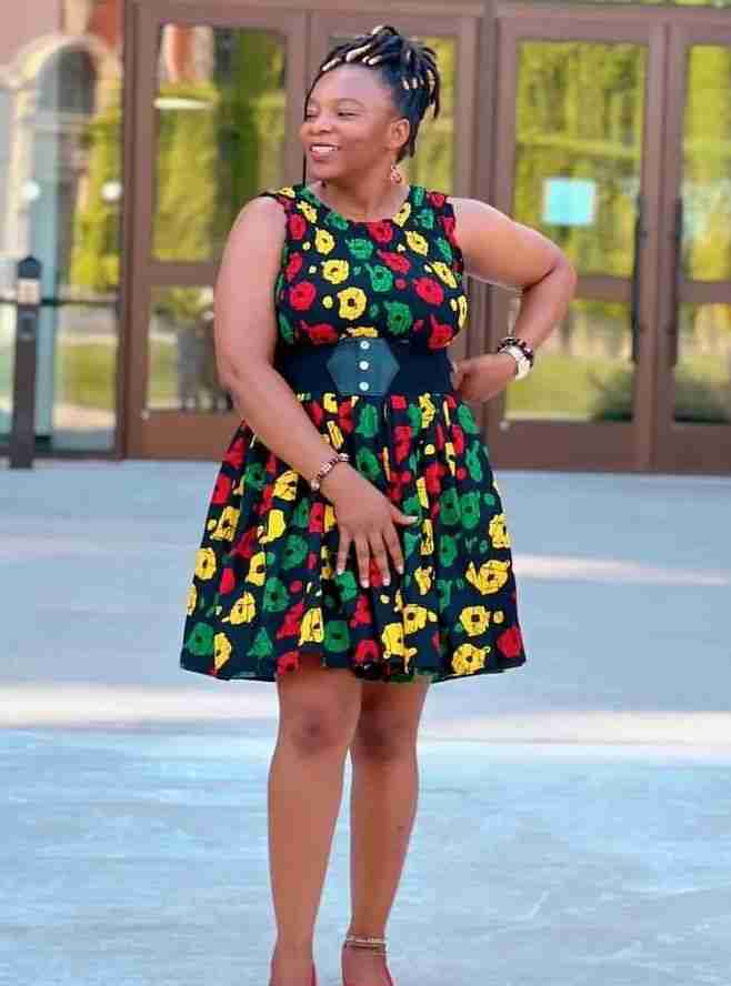 2 Yards Ankara Short Gown Styles for a Stunning Look - Claraito's Blog